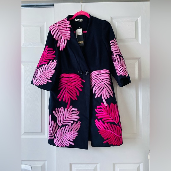 miuco Jackets & Blazers - NWOT - Navy Blue Sleeveless Coat